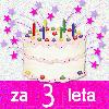 za 3 leta