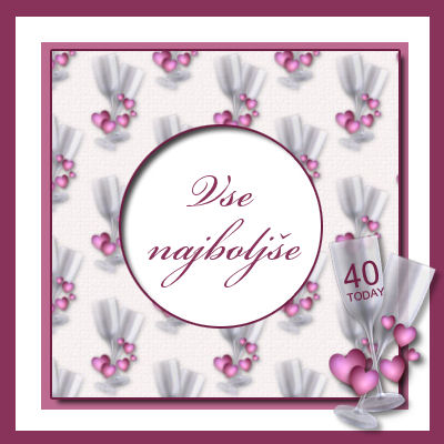 vse najboljše za 40 let čestitka in kartica za Od 31 do 40 vabilo ali ...